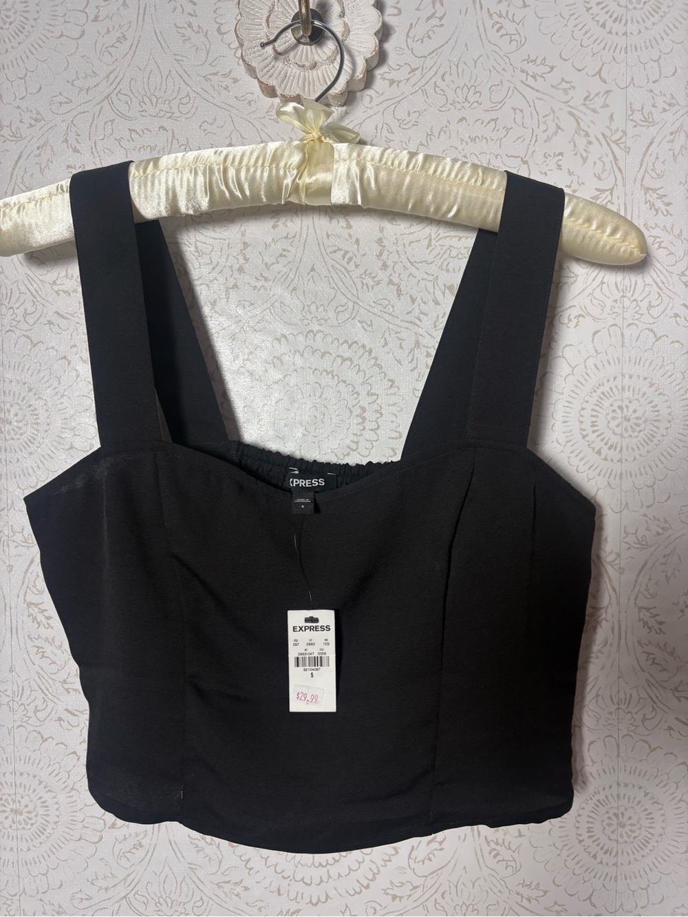 NWT Express black crop top